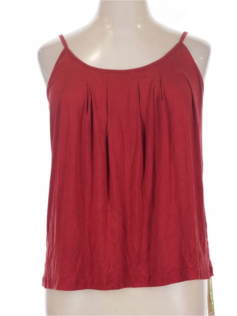 OGL Eco-SkinKiss® Scoop Neck Gathered Spaghetti Bra Tank XL